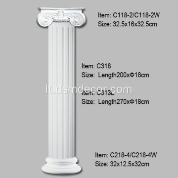 Poliuretano klasikinės tvarkos kolonos